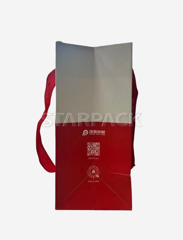 強化されたハンドル付きのプレミアム高耐久高級紙袋