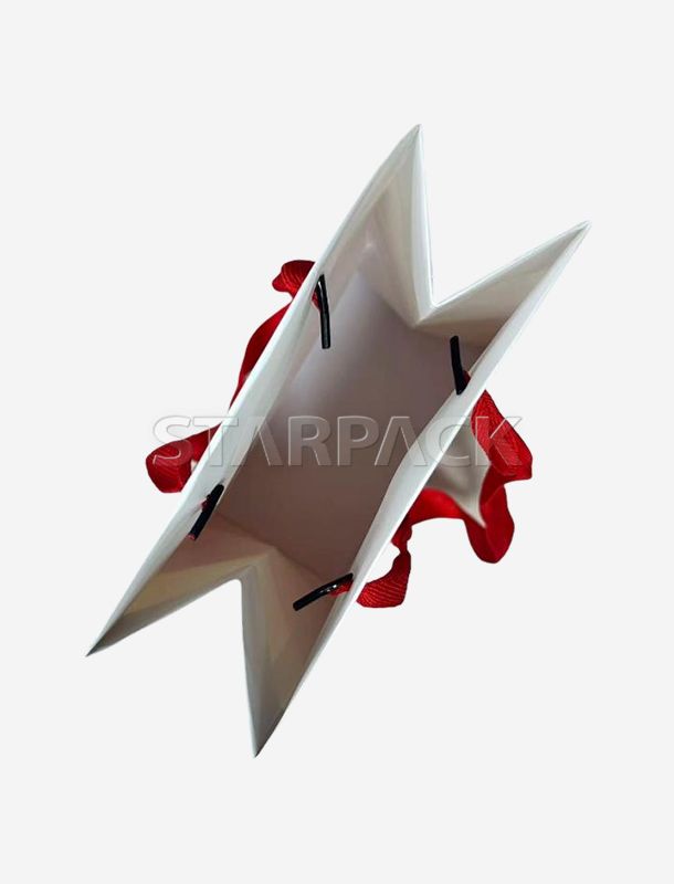 強化されたハンドル付きのプレミアム高耐久高級紙袋