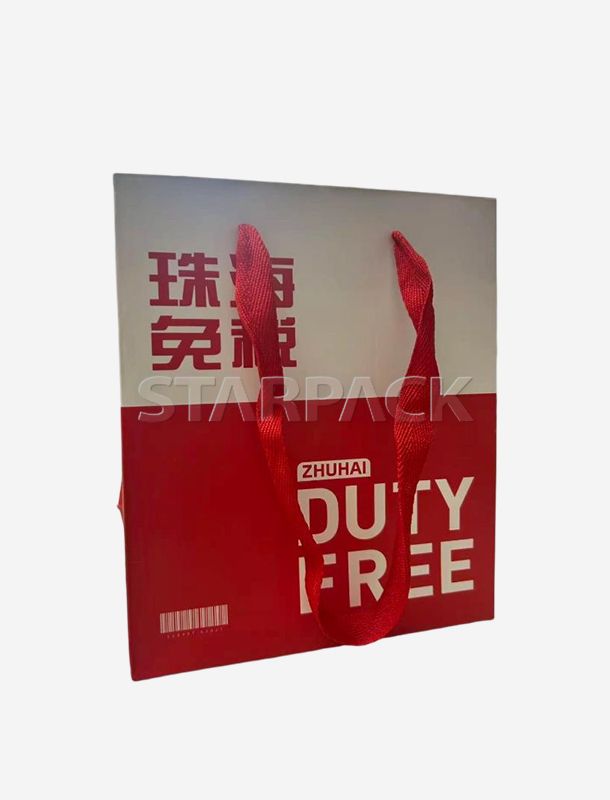 強化されたハンドル付きのプレミアム高耐久高級紙袋